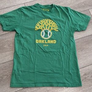 Baseballism Oakland T Shirt Men's Medium Green Baseball MLB Athletic Casual